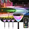 Linkind Smart Solar Pool Lights Dual-Zone App Control IP68 Waterproof 2-Pack