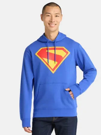DC Comics Superman Men's Shield Graphic Pullover Hoodie