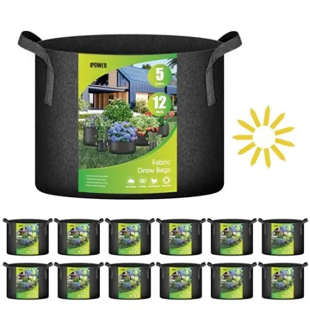 iPower 12-Pack 5 Gallon Grow Bags