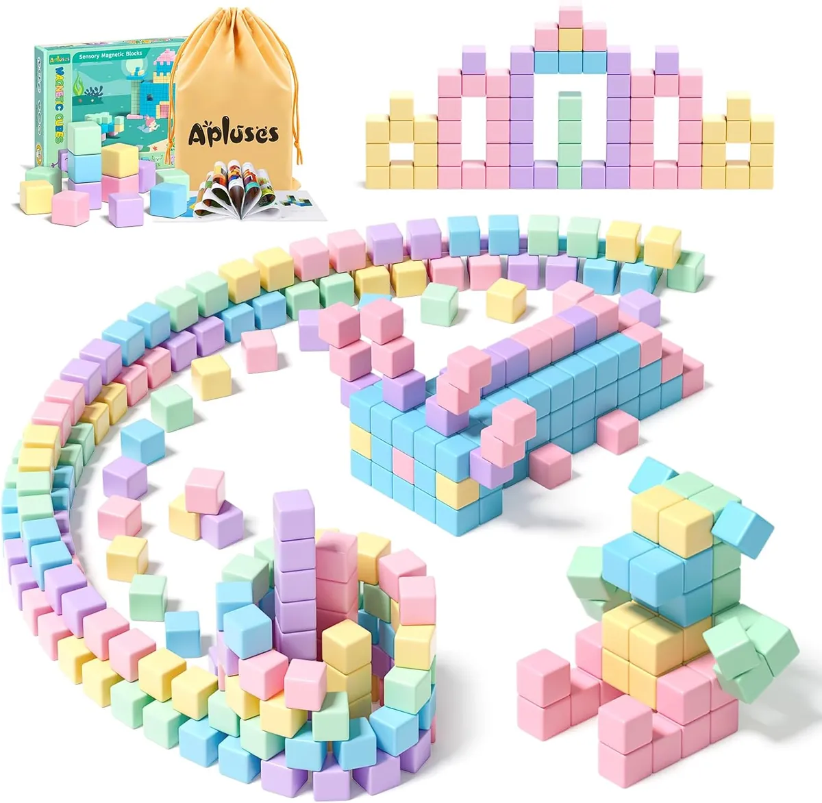 Apluses 45-Piece Magnetic Blocks