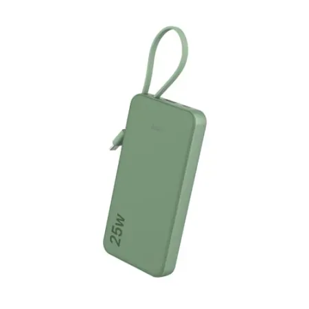 JUOVI Power Bank 25W 10000mAh Portable Charger with Built-in Cable