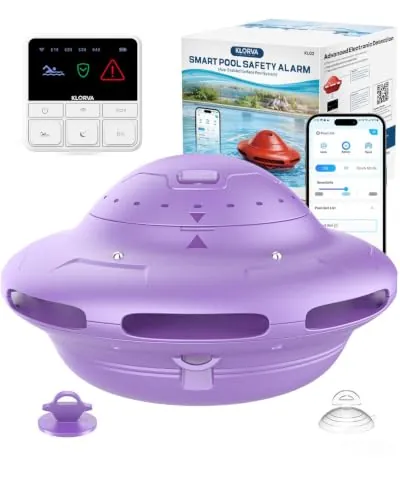 Smart Pool Alarm with App for Inground & Above Ground Pools, 20x40ft