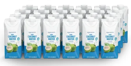 24-Pack 11.2oz Amazon Brand Happy Belly Coconut Water