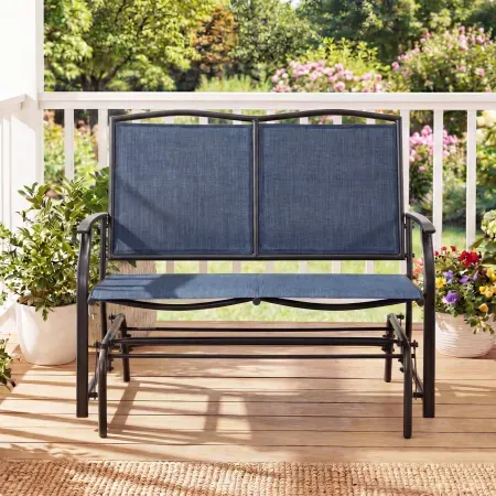 Costway Patio Glider Rocking Bench Double 2 Person Chair Loveseat
