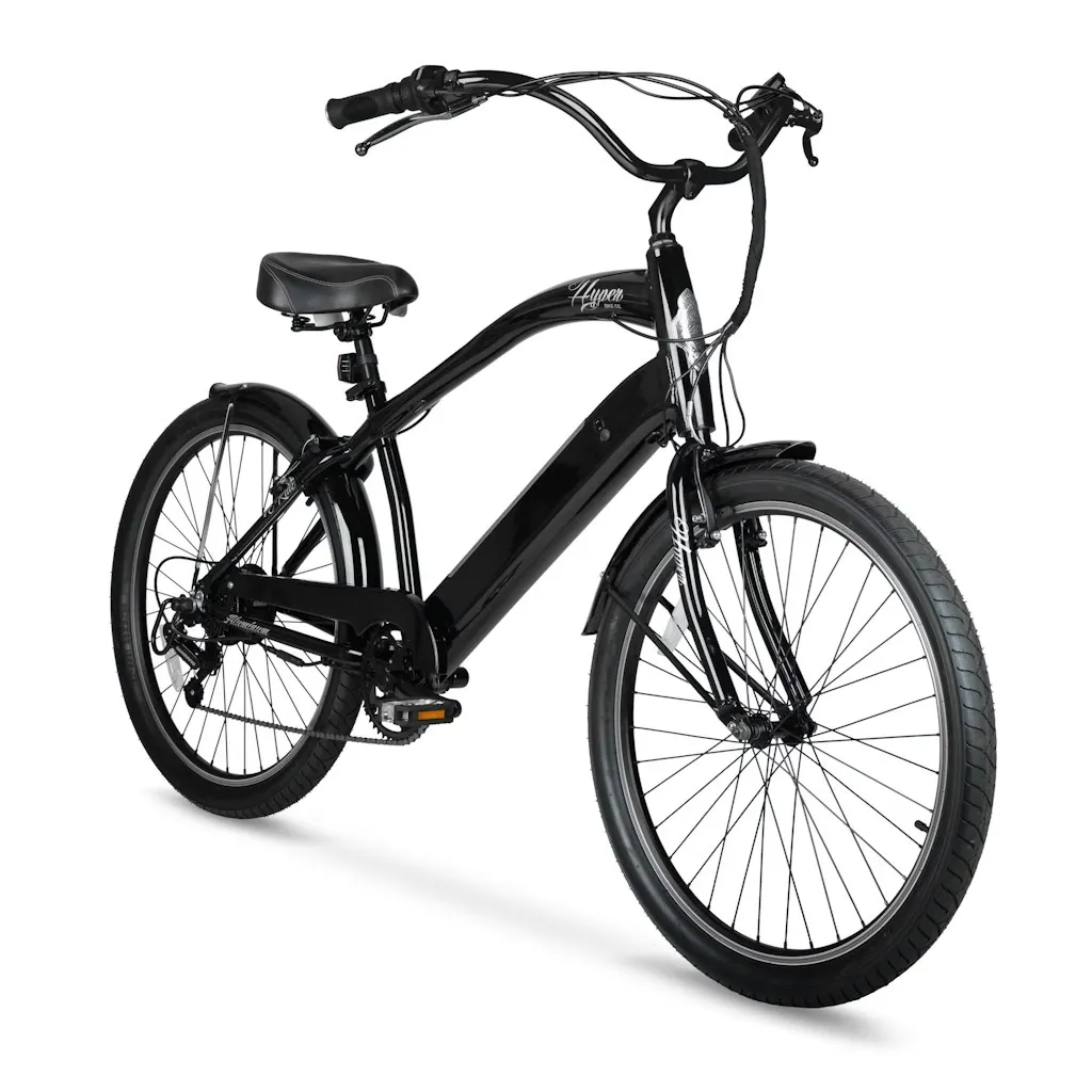 Hyper Bicycles 26" Men's Electric Cruiser E-Bike