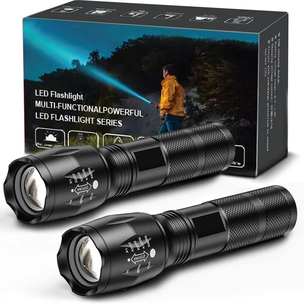 Military Grade Flashlight 2-Pack