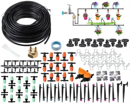 139-Piece BSHAPPLUS Garden Irrigation System w/ 164' Drip Tubing