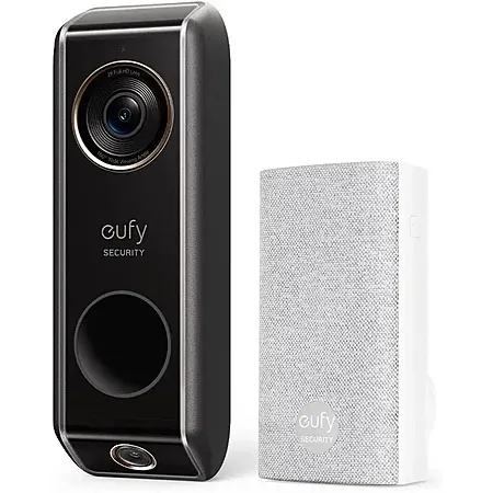 Refurbished: eufy Security 2K HDR Dual Camera Video Doorbell + Chime