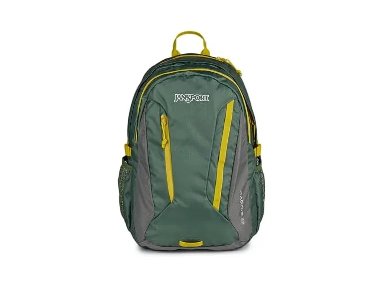 JanSport 32L Agave Hiking Backpack w/ Universal 3L Hydration System or 15'' Laptop Sleeve, Cargo Green