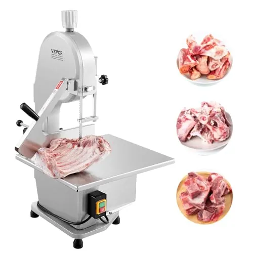 VEVOR Commercial Electric Meat Bandsaw 7.09 Inch Max Cutting Thickness