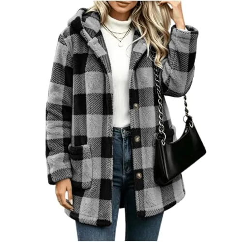 Plaid Flannel Fleece Jacket