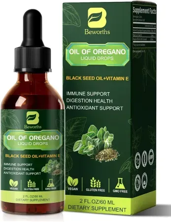 B BEWORTHS Liquid Drops Oregano w/ Black Seed Oil