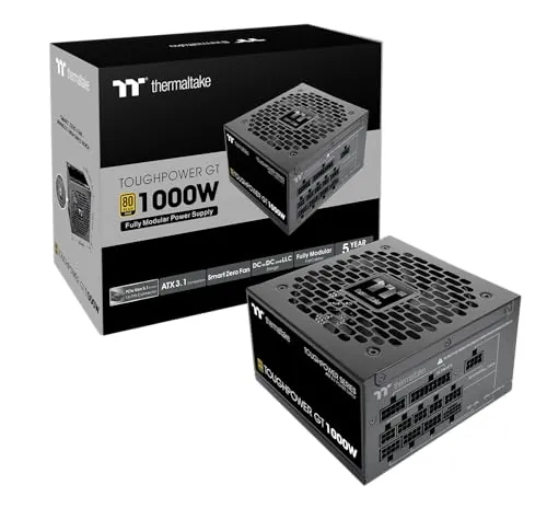 Thermaltake Toughpower GT 1000W ATX 3.1 Native PCIe 5.1 12V-2x6 Full Modular PSU