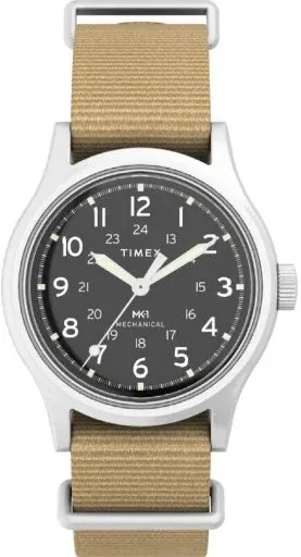 Timex Military Hand Wind Men's Watch TW2Y12000 with Black Dial