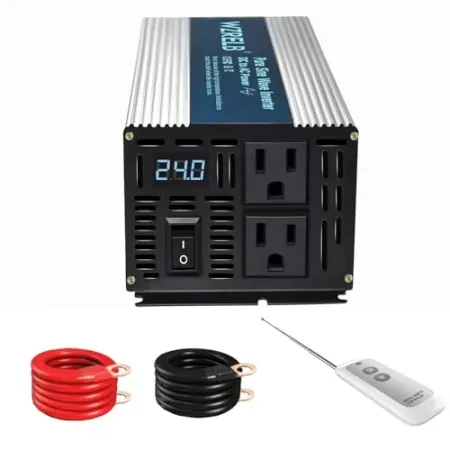 WZRELB 800W Pure Sine Wave Inverter (24V DC to 110V / 120V)