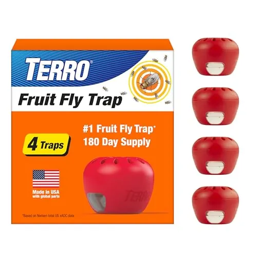 TERRO Fruit Fly Trap 4-Pack