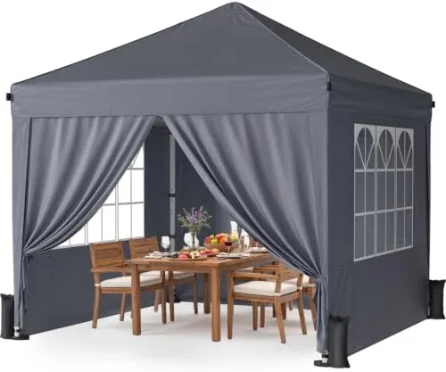 10x10 Pop Up Canopy Tent with 4 Sidewalls