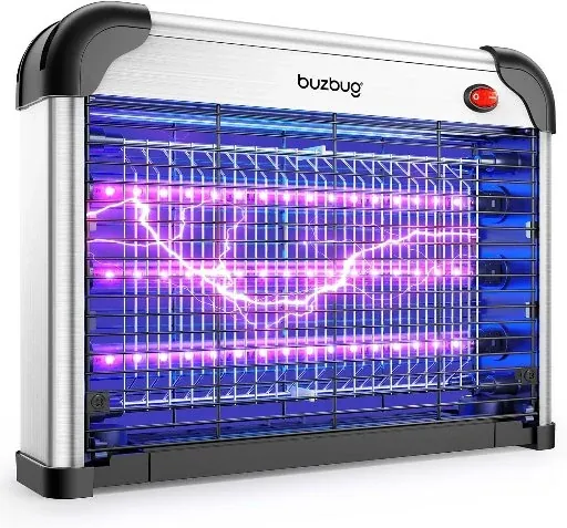 Buzbug LED Indoor Bug Zapper w/ 3x 3800V Bulbs