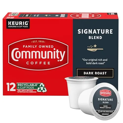Community Coffee Signature Blend Dark Roast K-Cup Pods 12-Count
