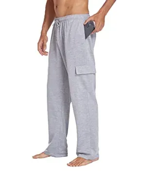 Deyeek Men's Lightweight Cargo Sweatpants