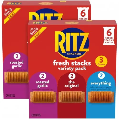 Ritz Fresh Stacks Variety Pack 6-Count 2-Pack