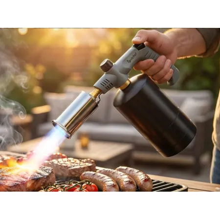IgnitChef Propane Adjustable Flame Torch for BBQ & Camping