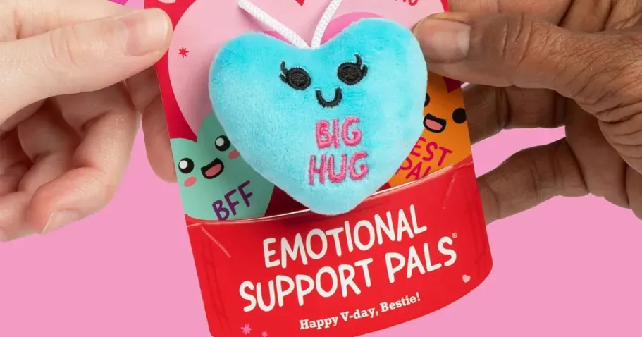 Relatable Emotional Support Valentine Heart Cards 10-Count