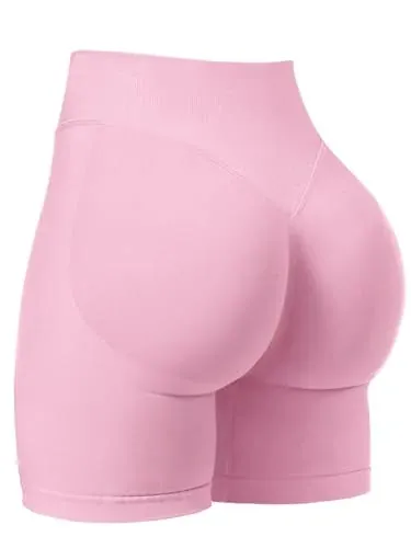 VOYJOY Workout Scrunch Lifting Seamless Shorts