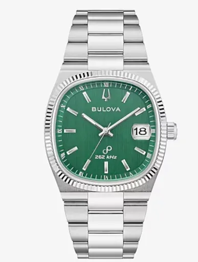 Bulova Men's Silver-Tone Stainless Steel Bracelet Watch