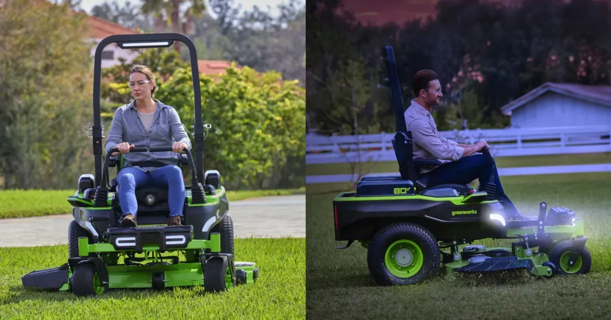 Greenworks’ 80V MaximusZ 60-inch zero turn riding mower with 6x batteries + turbo wall charger hits new