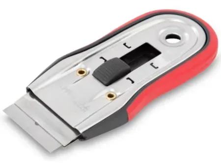 Hyper Tough 4.5-inch Retractable Razor Blade Scraper w/ Soft Grip Handle