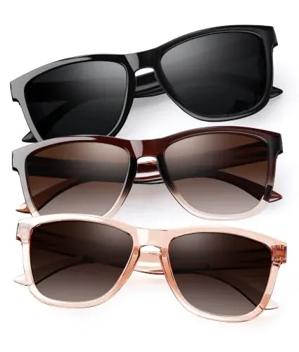 3-Pack Women's Polarized Sunglasses