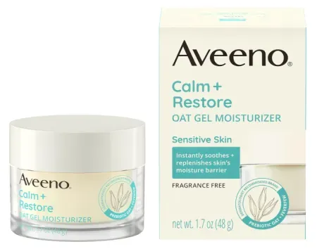 1.7oz Aveeno Calm + Restore Oat Gel Facial Moisturizer for Sensitive Skin