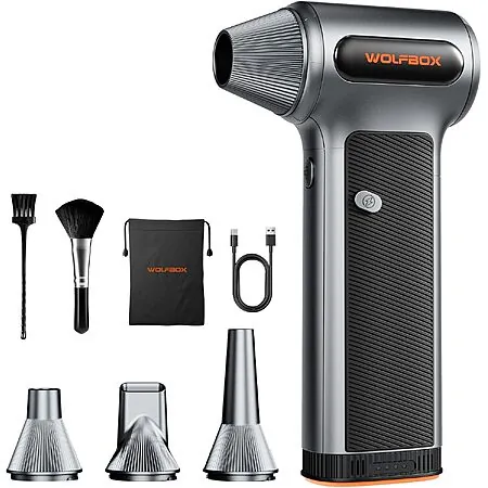 WOLFBOX MF200 Cordless Electric Air Duster w/ Removable Battery