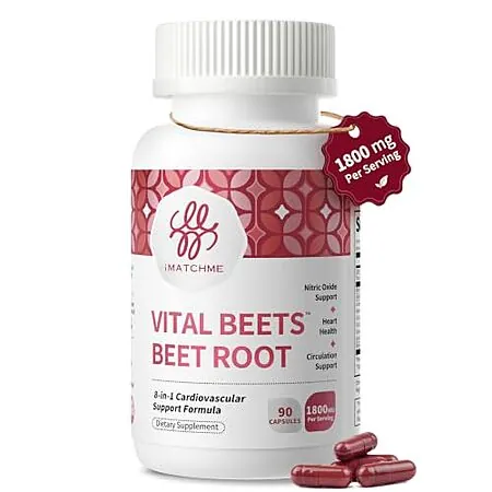 90-Ct iMATCHME Vital Beets 1800mg Beet Root Capsules