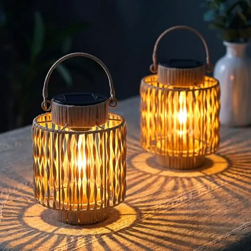 Solar Lanterns Outdoor Lights 2-Pack