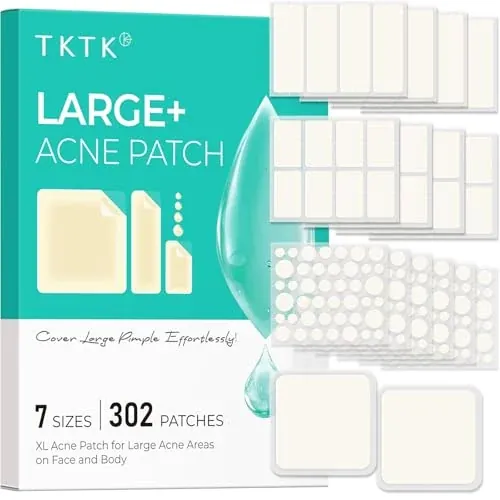 302-Count Pimple Patches for Face & Body (7 Sizes)