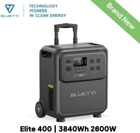 BLUETTI Elite 400 Power Station 3840Wh 2600W LiFePO4