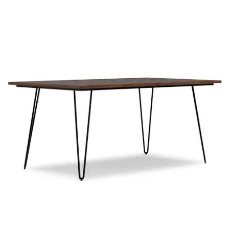 SIMPLIHOME Hunter 66" Wide Solid Mango Wood Dining Table