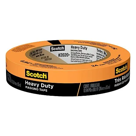 0.94" Scotch Heavy Duty Masking Tape (Orange)