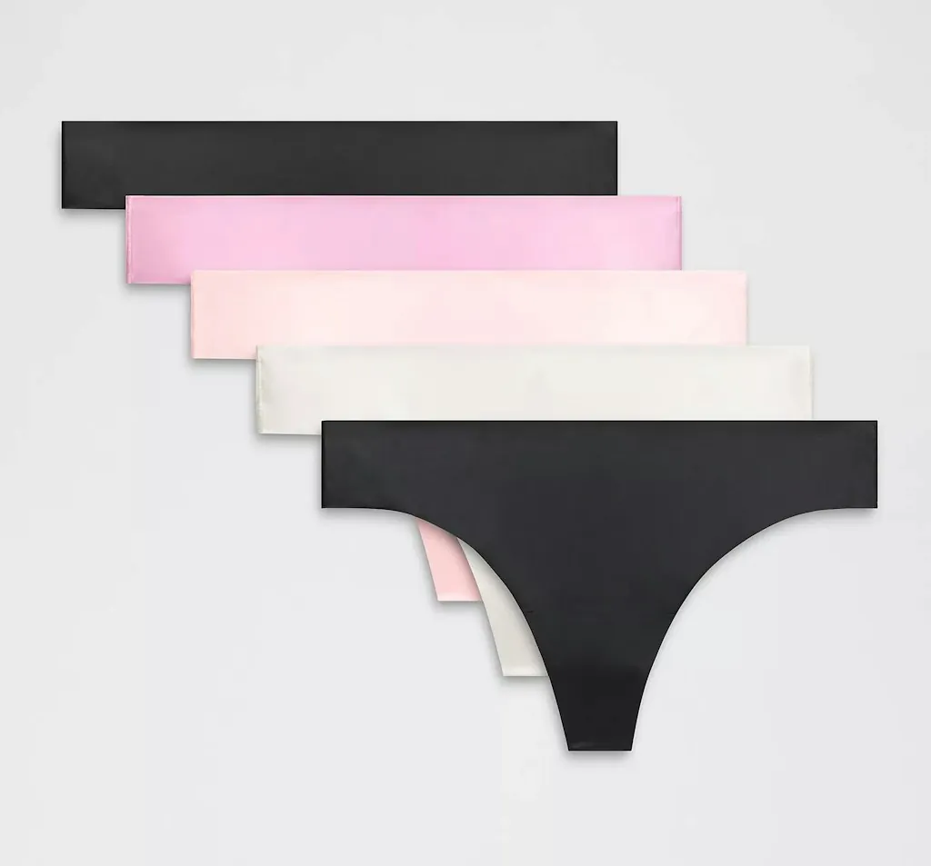 lululemon Women's InvisiWear Mid-Rise Thong Underwear 5-Pack