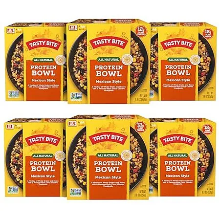 6-Pk 8.8-Oz TASTY BITE Mexican Protein Bowl