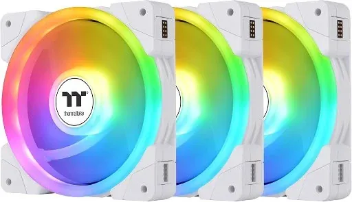 Thermaltake SWAFAN EX 12 ARGB PC Cooling Fan White 3-Pack
