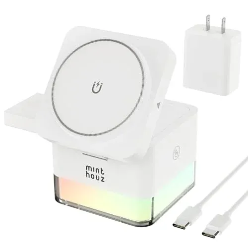 Minthouz Foldable 3 in 1 Apple Charging Station