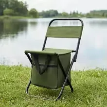 2-in-1 Foldable Camping Chair w/ Storage Bag