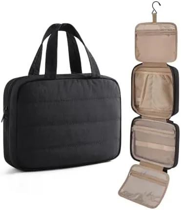 11" LIGHT FLIGHT Hanging Travel Toiletry Bag & Makeup Organizer