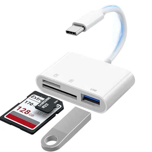 USB-C 3-in-1 SD Card Reader