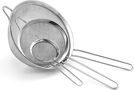 3-Piece Cuisinart Fine Mesh Stainless Steel Strainers