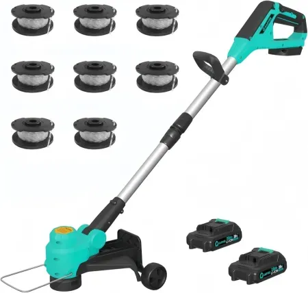 12" Garvee Cordless Battery Powered Grass Cutter String Trimmer