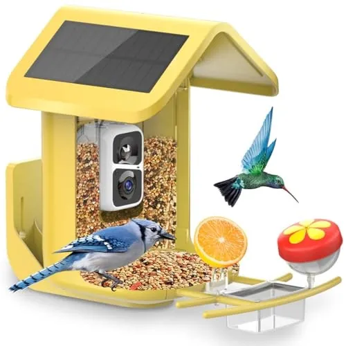 Solar-Powered Smart Bird Feeder with Camera